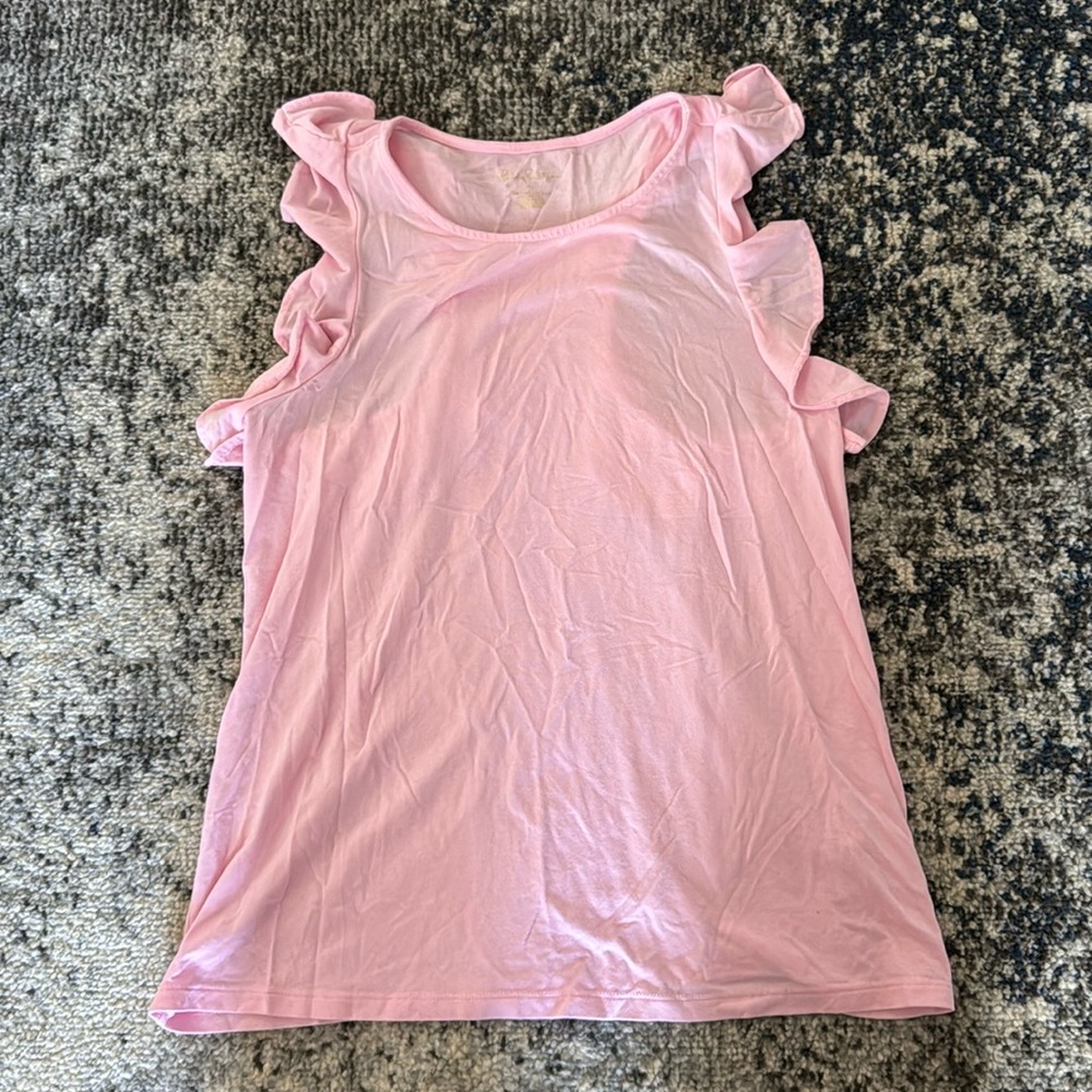Lilly Pulitzer Pink Ruffle Tank